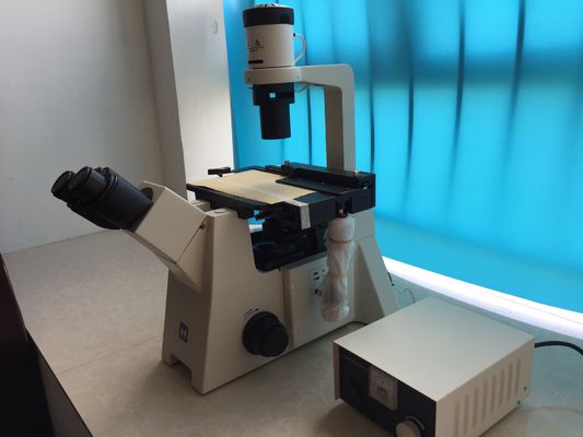 Trinocular a inversé le microscope biologique pour la culture cellulaire de recherches
