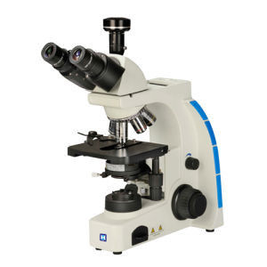 Microscope métallurgique droit de Trinocular du laboratoire LM-302 avec la glissière d'analyseur